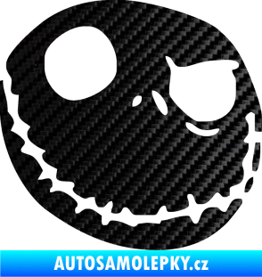 Samolepka Halloween 008 pravá 3D karbon černý