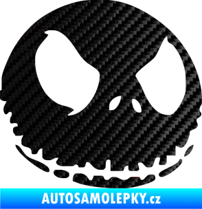 Samolepka Halloween 010 pravá 3D karbon černý
