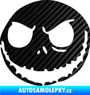 Samolepka Halloween 011 levá 3D karbon černý