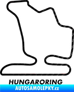 Samolepka Okruh Hungaroring 3D karbon černý
