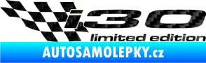 Samolepka i30 limited edition levá 3D karbon černý