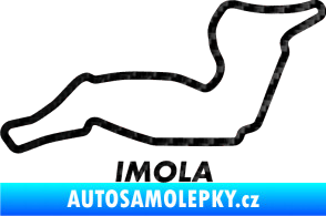 Samolepka Okruh Imola 3D karbon černý