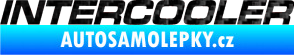 Samolepka Intercooler 3D karbon černý