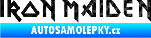 Samolepka Iron Maiden 3D karbon černý