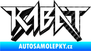 Samolepka Kabát 002 3D karbon černý