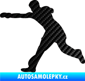 Samolepka Karate 004 levá 3D karbon černý