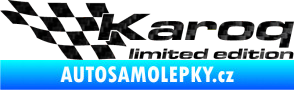 Samolepka Karoq limited edition levá 3D karbon černý