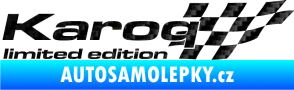 Samolepka Karoq limited edition pravá 3D karbon černý