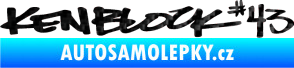 Samolepka Kenblock 43 3D karbon černý