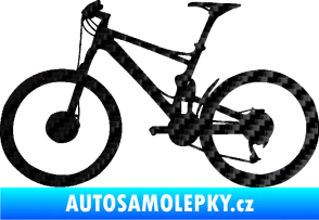 Samolepka Kolo 001 levá - (horské kolo) 3D karbon černý