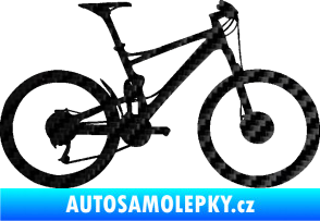Samolepka Kolo 001 pravá - (horské kolo) 3D karbon černý