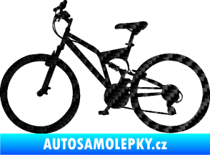 Samolepka Kolo 003 levá 3D karbon černý