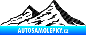 Samolepka Krajina hory 009 levá 3D karbon černý