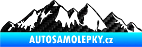 Samolepka Krajina hory 021 levá 3D karbon černý