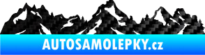 Samolepka Krajina hory 034 levá 3D karbon černý