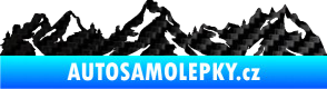Samolepka Krajina hory 034 pravá 3D karbon černý
