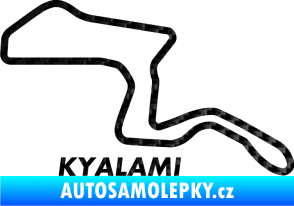Samolepka Okruh Kyalami 3D karbon černý