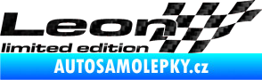 Samolepka Leon limited edition pravá 3D karbon černý