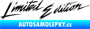 Samolepka Limited edition new 001 v řádce 3D karbon černý