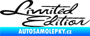 Samolepka Limited edition old 3D karbon černý