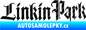Samolepka Linkin Park 004 3D karbon černý