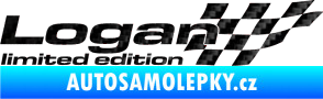 Samolepka Logan limited edition pravá 3D karbon černý