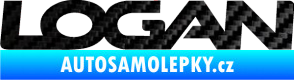 Samolepka Logan 3D karbon černý