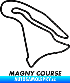 Samolepka Okruh Magny Course 3D karbon černý