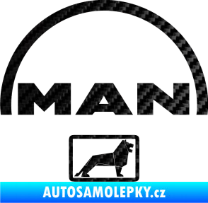 Samolepka MAN - Truck 3D karbon černý