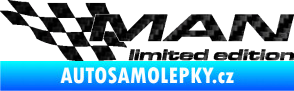 Samolepka MAN limited edition levá 3D karbon černý