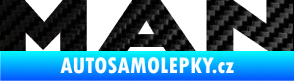 Samolepka MAN nápis 3D karbon černý