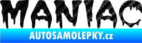 Samolepka Maniac 001 3D karbon černý