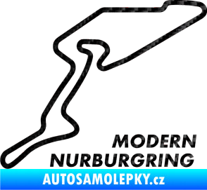 Samolepka Okruh Modern Nurburgring 3D karbon černý