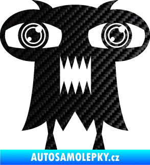 Samolepka Monstrum 003 levá 3D karbon černý