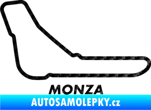 Samolepka Okruh Monza 3D karbon černý