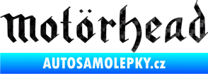 Samolepka Motorhead rovný 3D karbon černý