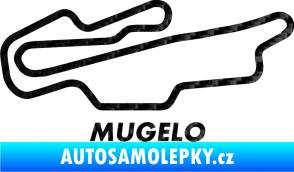Samolepka Okruh Mugelo 3D karbon černý