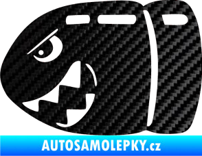 Samolepka Náboj 002 levá 3D karbon černý