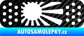 Samolepka Náplast 002 pravá 3D karbon černý
