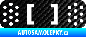 Samolepka Náplast 003 3D karbon černý