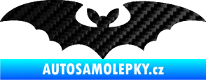 Samolepka Netopýr 006 3D karbon černý