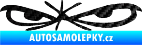 Samolepka Oči 002 levá 3D karbon černý