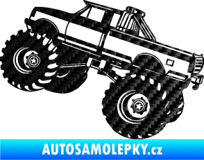 Samolepka Off Road 003 levá 3D karbon černý