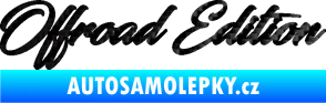 Samolepka Offroad edition 003 nápis 3D karbon černý