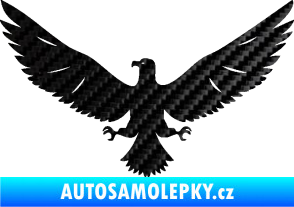 Samolepka Orlice 004 levá 3D karbon černý