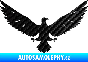 Samolepka Orlice 004 pravá 3D karbon černý