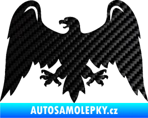 Samolepka Orlice 007 levá 3D karbon černý