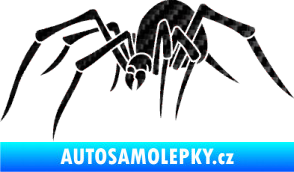 Samolepka Pavouk 002  levá 3D karbon černý