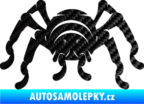 Samolepka Pavouk 018 3D karbon černý