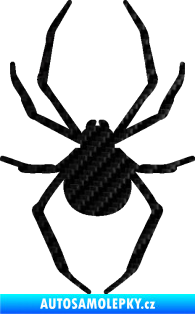 Samolepka Pavouk 021 3D karbon černý